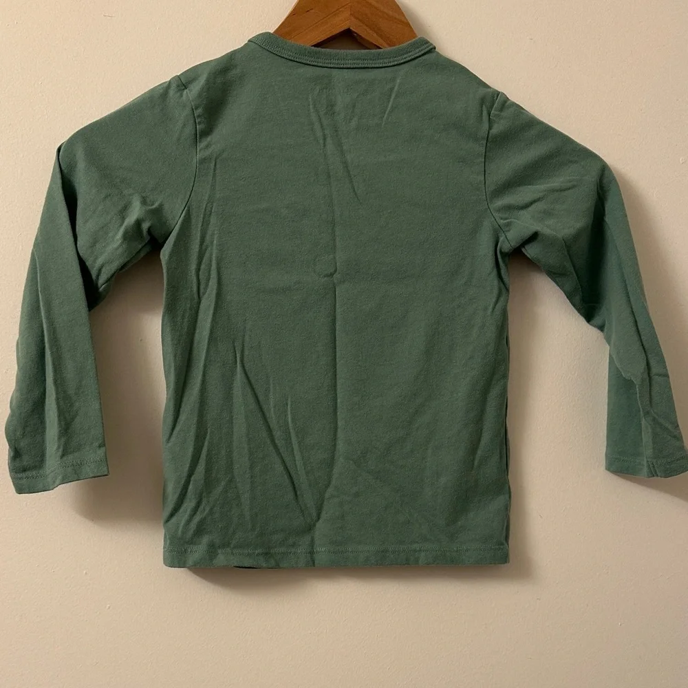 Green Dinosaur Adventure Kids Shirt - Picture 2 of 4